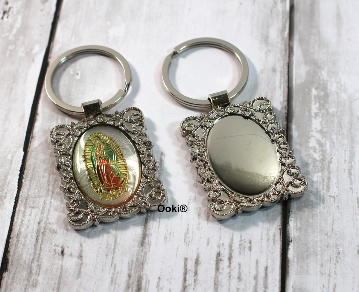 12 Guadalupe Virgin Mary Lace Elegant Keychain – OokiCraft
