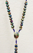 Load image into Gallery viewer, Multi Color Rainbow Saint Benedict Medal Cross Rosary