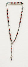 Load image into Gallery viewer, Black Red Saint Benedict Medal Cross Rosary
