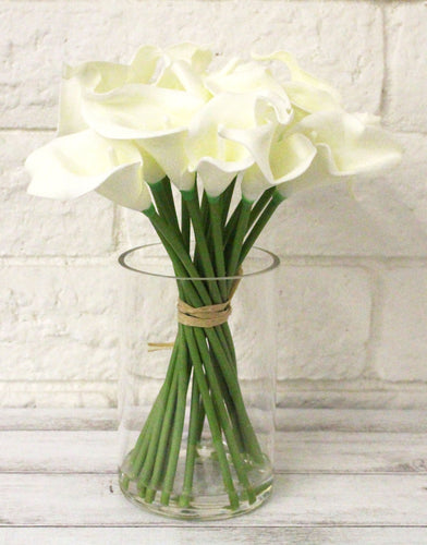 Cream Calla Lily w/ Vase