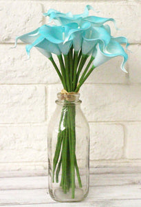Aqua 14pc Real Touch Calla Lily