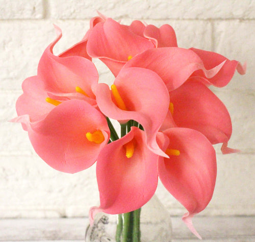 Pink 14pc Real Touch Calla Lily