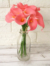 Load image into Gallery viewer, Pink 14pc Real Touch Calla Lily