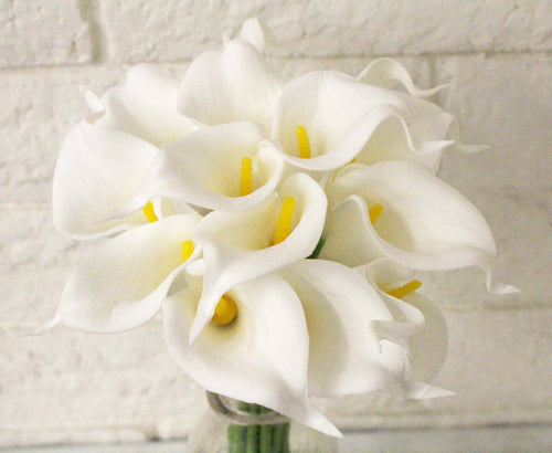 White 14pc Real Touch Calla Lily