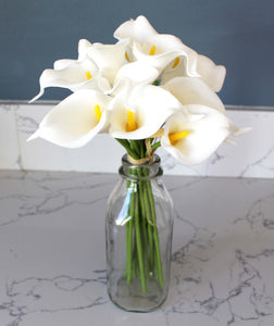 15 Cream Ivory Real Touch Calla Lily