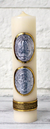 Saint Benedict Medallion Candle