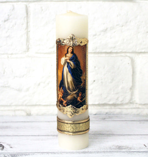 Our Lady of Immaculate Conception Mary Candle