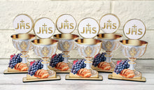 Load image into Gallery viewer, 6pc JHS Cup Wood Party Favor Stand