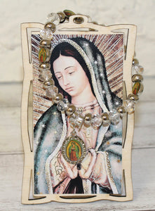 24 Guadalupe Wood Frame w/ Bracelet