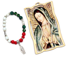 Load image into Gallery viewer, 24 Santa Maria Guadalupe Wood Frame w/ Bracelet