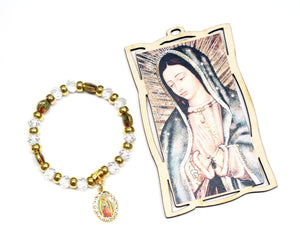 24 Guadalupe Wood Frame w/ Bracelet