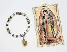 Load image into Gallery viewer, 24 Santa Maria Guadalupe Wood Frame w/ Bracelet