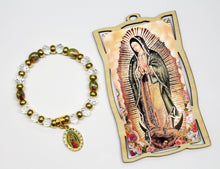 Load image into Gallery viewer, 24 Santa Maria Guadalupe Wood Frame w/ Bracelet