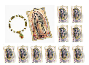 24 Santa Maria Guadalupe Wood Frame w/ Bracelet