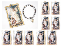 Load image into Gallery viewer, 24 Guardian Angels Wood Frame w/ Baby Bracelet