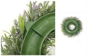 Lavender Wreath 14" Eucalyptus