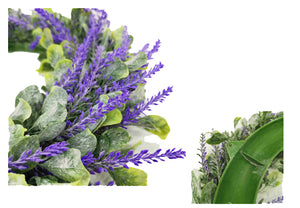 Lavender Wreath 14" Eucalyptus