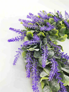 Lavender Wreath 14" Eucalyptus