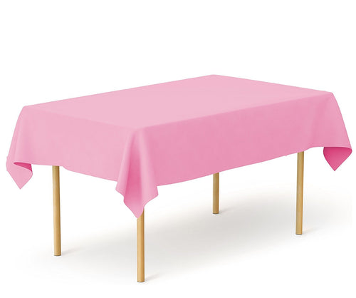 5pc Pink Plastic Tablecovers Disposable