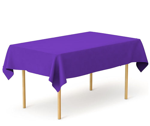 5pc Purple Plastic Tablecovers Disposable