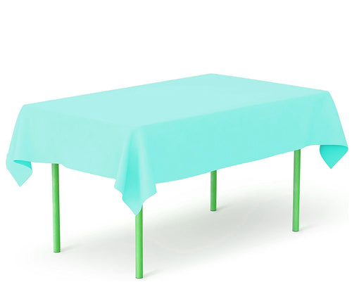 5pc Teal Plastic Tablecovers Disposable