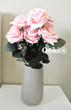Load image into Gallery viewer, Blush Rose Bouquet Silk Flower 10 Heads Bush