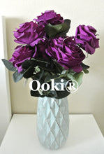 Load image into Gallery viewer, Lilac Purple Rose Bouquet Artificial Silk Flower 10 Heads