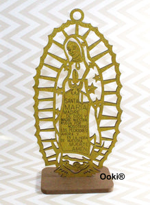 12 Lady Guadalupe Figure Wooden Centerpiece
