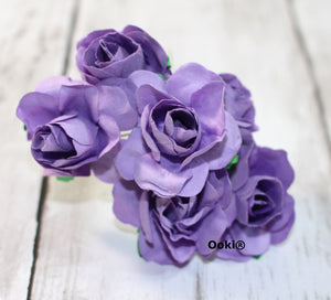72pc Lavender Miniature Paper Art Craft