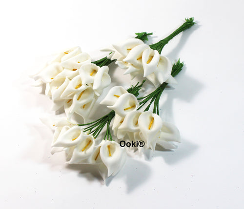 144 Artificial Mini Calla Lily Bulb Flower Bouquet Craft