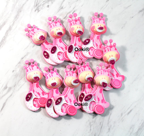 Cute 3D Pink Giraffe Jungle Animal EVA Foam