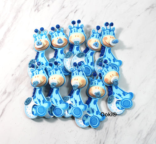 Cute 3D Blue Giraffe Jungle Animal EVA Foam