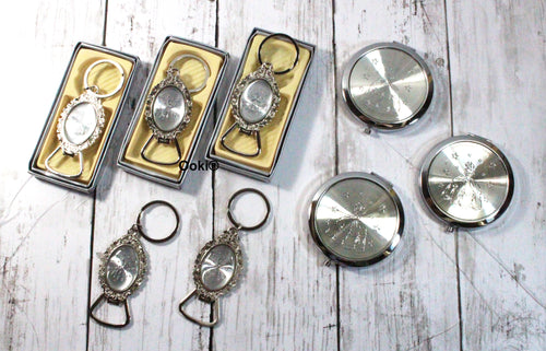 24pc Silver Princess Elegant Keychain Party Favor