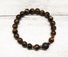 Load image into Gallery viewer, Tiger Eye Gemstone Bracelet