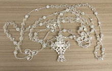 Load image into Gallery viewer, Silver Lace Cross Acrylic Lasso