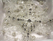 Load image into Gallery viewer, Silver Lace Cross Acrylic Lasso