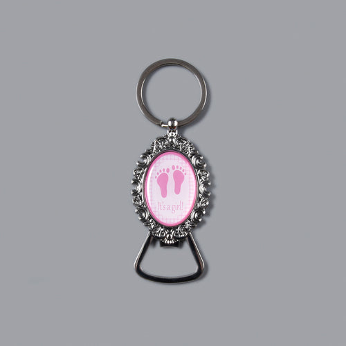 Pink Footprints 12pc Lace Elegant Keychain