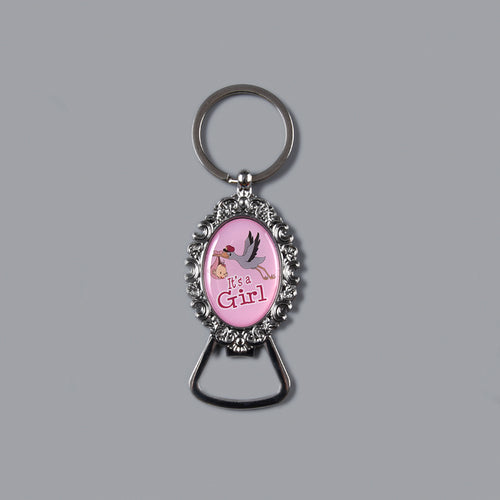 Stork Girl 12pc Lace Elegant Keychain