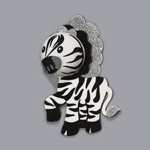 Load image into Gallery viewer, Zebra 10pc Animal Foam