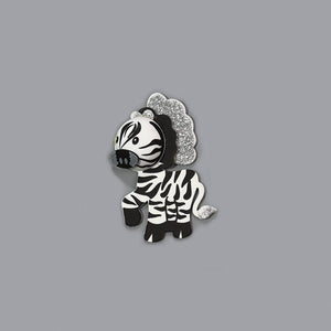 Zebra 10pc Animal Foam