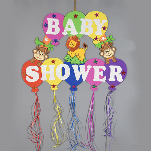 Baby Shower Animal Kingdom Foam Banner