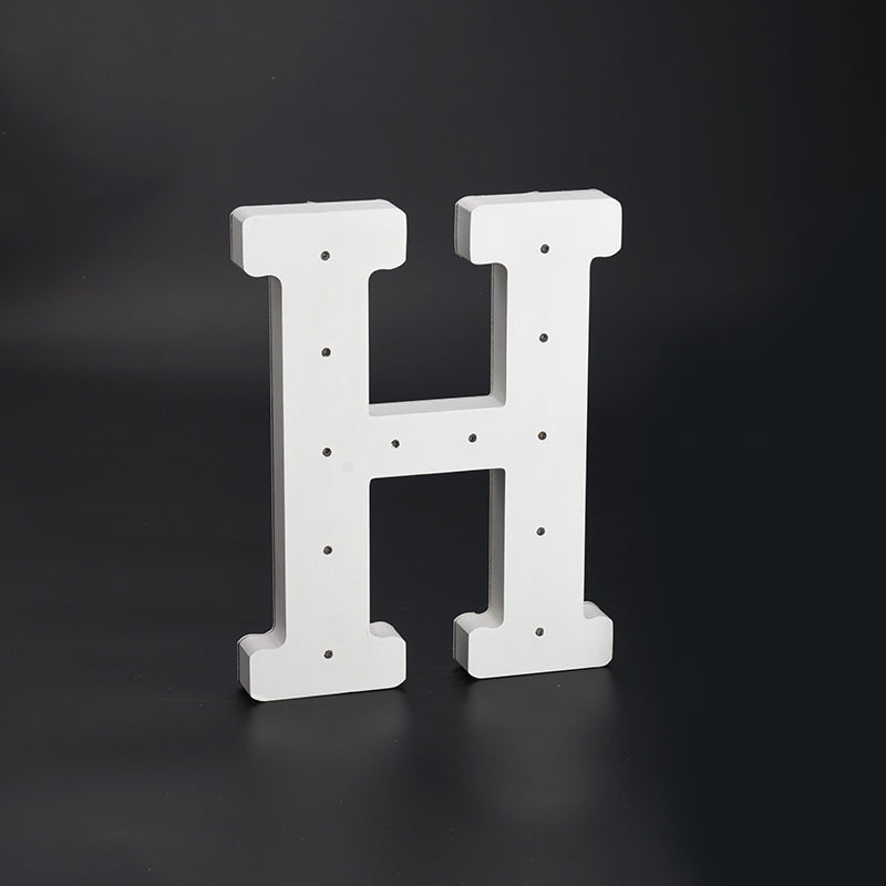 Wooden LED Sign Letters H