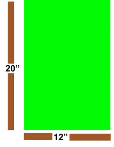 Apple Green 10 Pack 12" x 20" EVA Foam Sheets