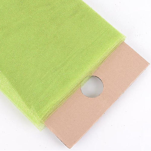 Apple Green Glitter Tulle Fabric Bolt 54