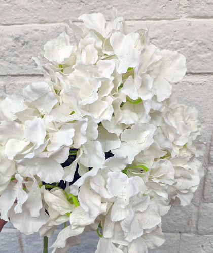 Ivory Cream Bouquet Hydrangea Flower