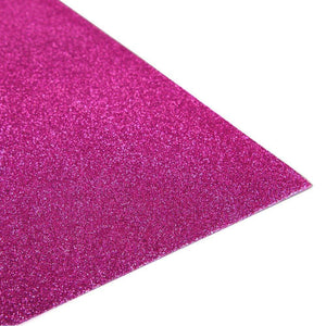 Fuchsia Glitter 10 Pack 12" x 20" EVA Foam Sheets