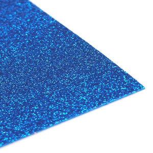 Blue Glitter 10 Pack 12" x 20" EVA Foam Sheets