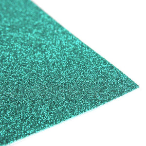 Aqua Glitter 10 Pack 12" x 20" EVA Foam Sheets