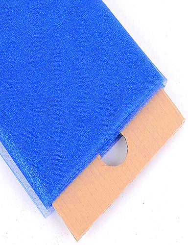 Blue Glitter Tulle Fabric Bolt 54