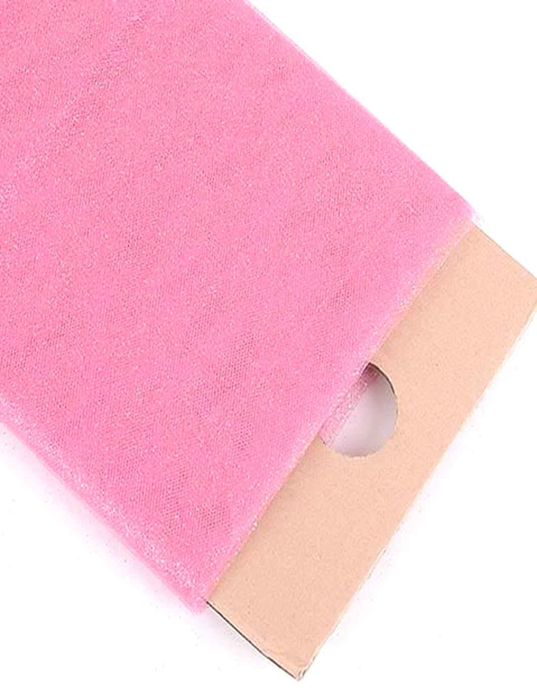 Pink Glitter Tulle Fabric Bolt 54